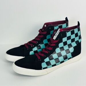 Demon Slayer high top multi trainers inspired by Tonjiro Kamaro's outfit